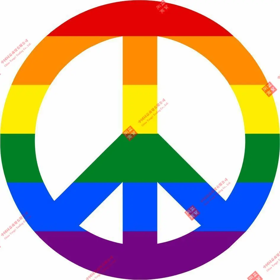 

Funny Sticker Decal Car Bike Bumper Room Peace Love Rainbow Symbol Hippie Racing Helmet Stickers
