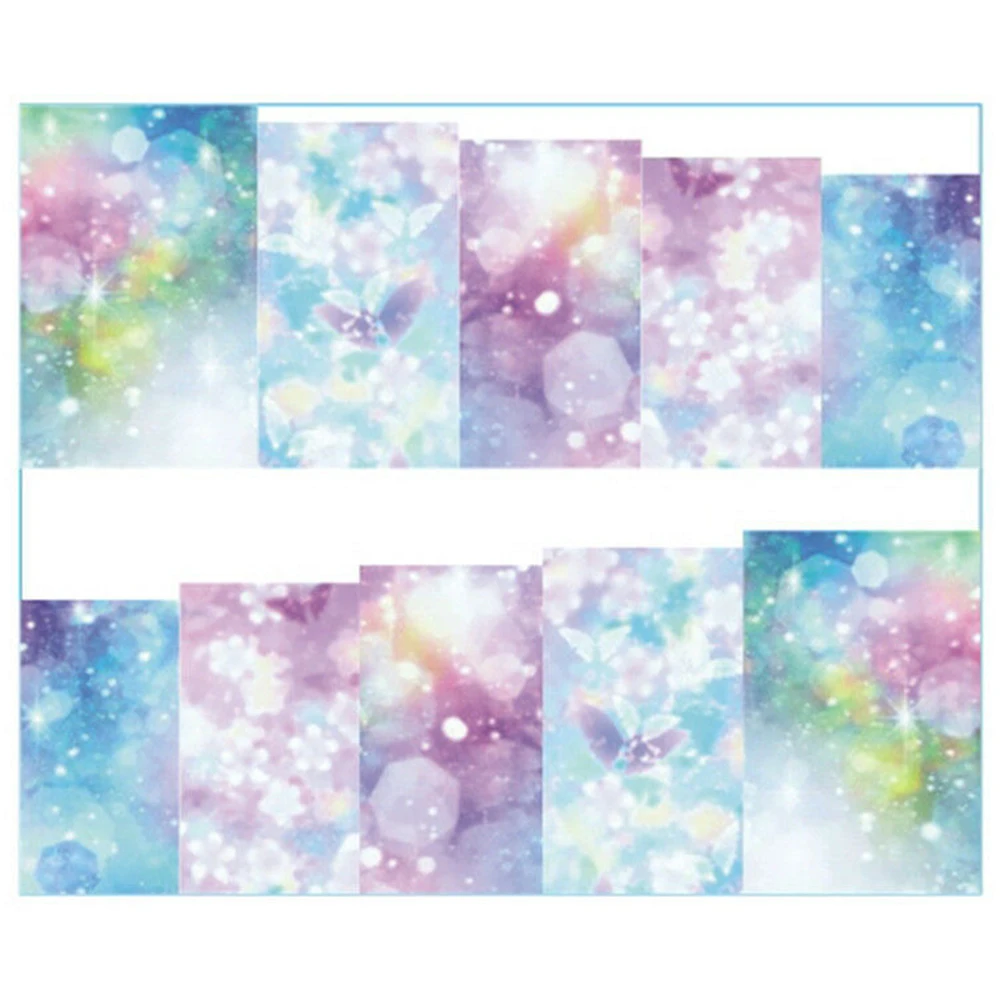 Переводное искусство радужный узор Гель-лак для ногтей стикер декоративный