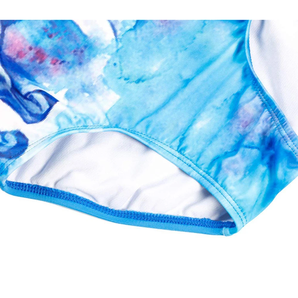 MAICO Kids Girls One Piece Swimsuit Dolphins Pattern Crisscross Swimming Costume Bathing Suit for Age 4 to 14 | Спорт и развлечения