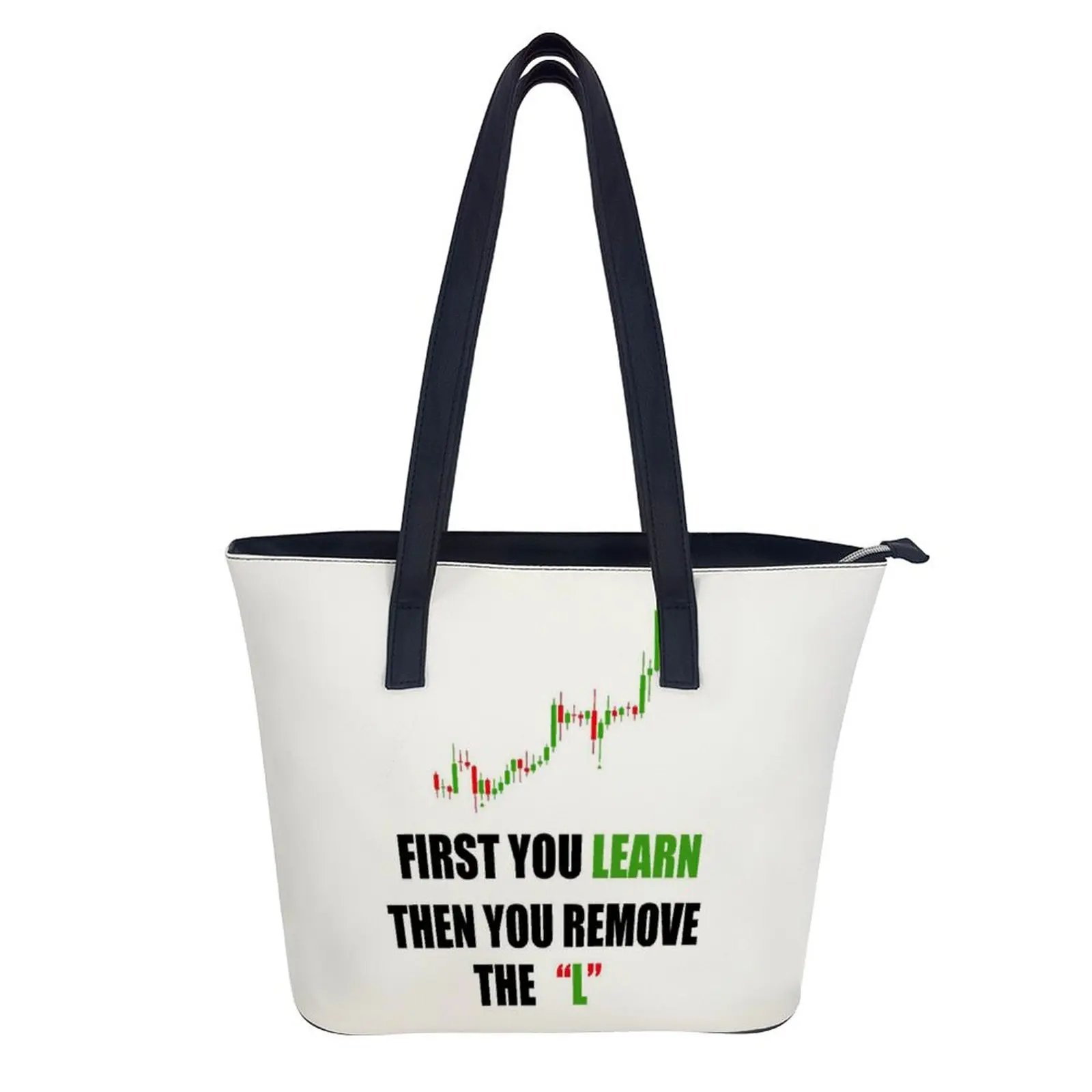 

Cryptocurrency Shoulder Bag Handle Large Handbag Business Women Streetwear Leather Shopping Bag