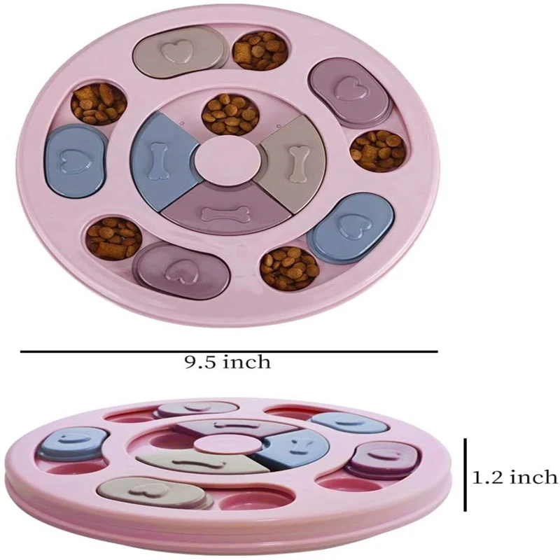 

Pet Puppy Treat Dispenser Interactive Dog Puzzle Toys Feeder Bowl Training Playing Games Funny Slow Feeder