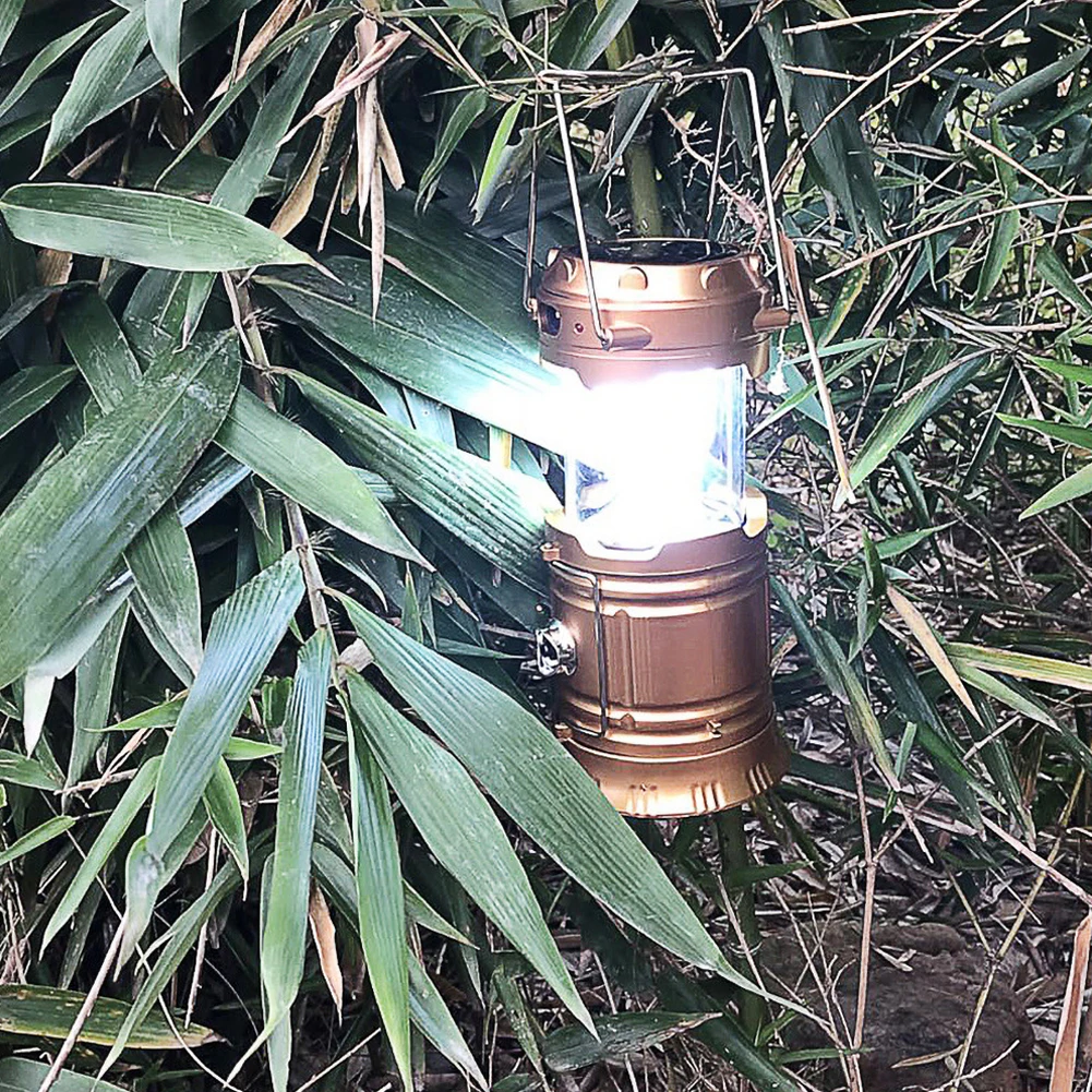 

Usb Rechargeable Tent Light Multifunctional Outdoor Camping Light Solar Foldable Camping Light Flashlight Emergency Flashlight