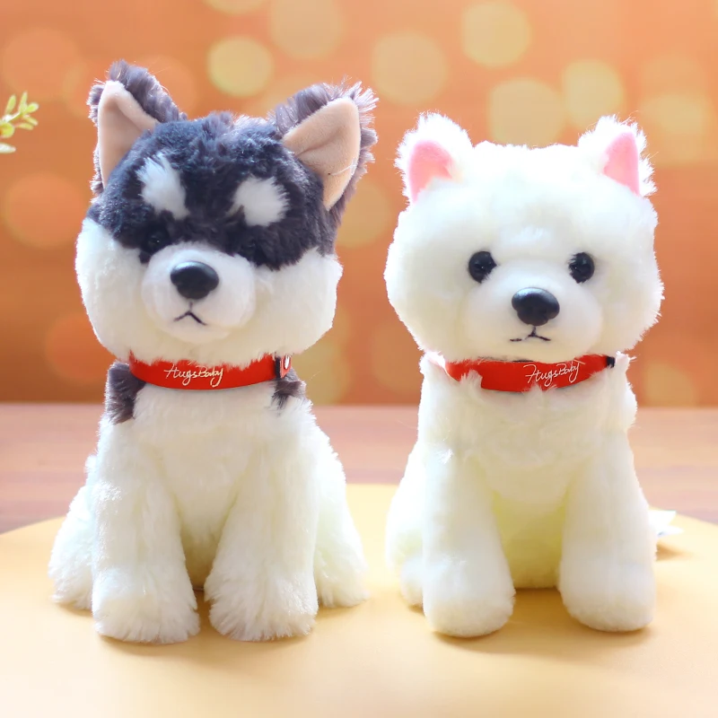 Высокое качество 22 см Alaskan Malamute моделирование плюшевых игрушек Аляска собака мягкая игрушка лучший подарок для детей новогодняя игрушка