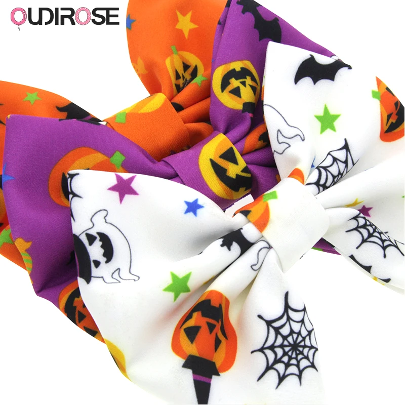 Дети лук-обруч с бантиком декор для Хэллоуина вечеринки героями мультфильмов