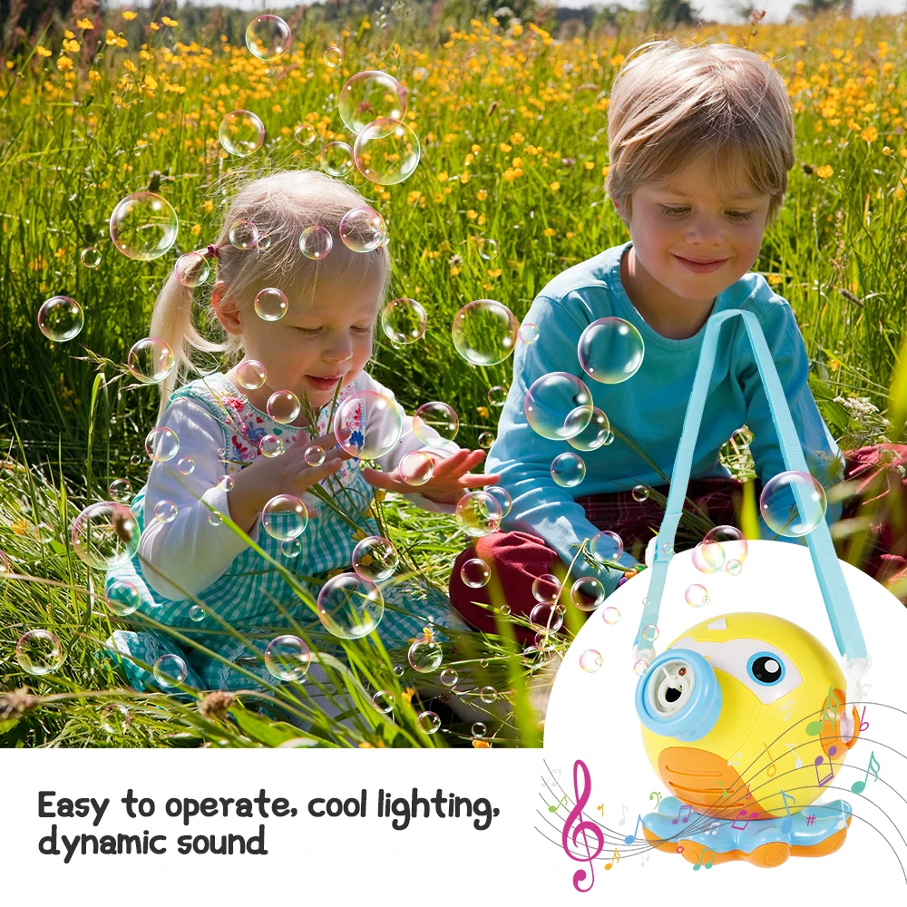 

New Cute Octopus Automatic Bubble Machine Gun Soap Bubble Blower Outdoor Kids Child Juguetes Brinquedos Toys for Children