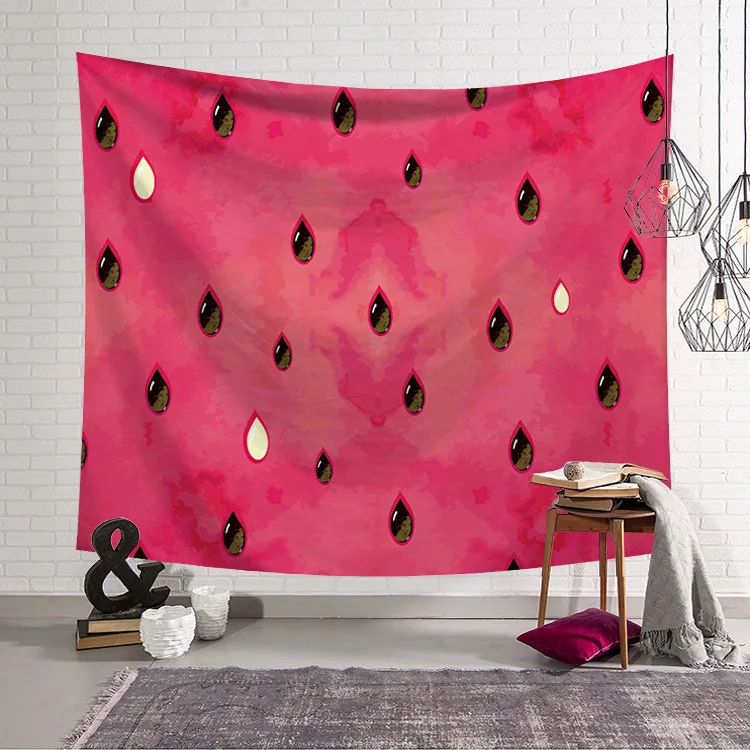 Красочный геометрический узор гобелен цветок квадратный круглый красный синий