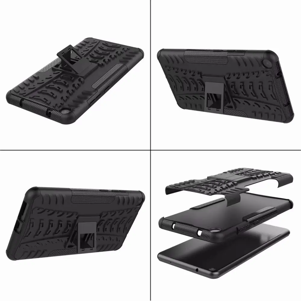 

Defender Stand TPU PC Shockproof Protective Silicone Plastic Armor Case For Lenovo Tab 3 7 Plus 7703 7703x TB-7703X TB-7703F