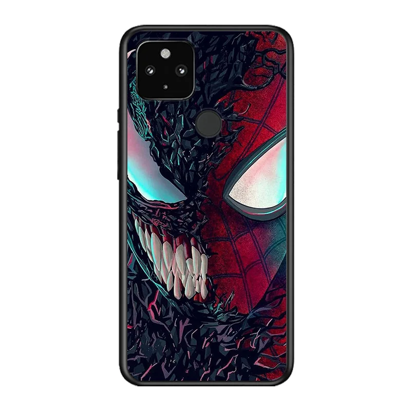 

Marvel Avengers Super Hero Venom For Google Pixel 5 4A 5G 4 XL Soft Shell TPU Silicone Black Cover Phone Case