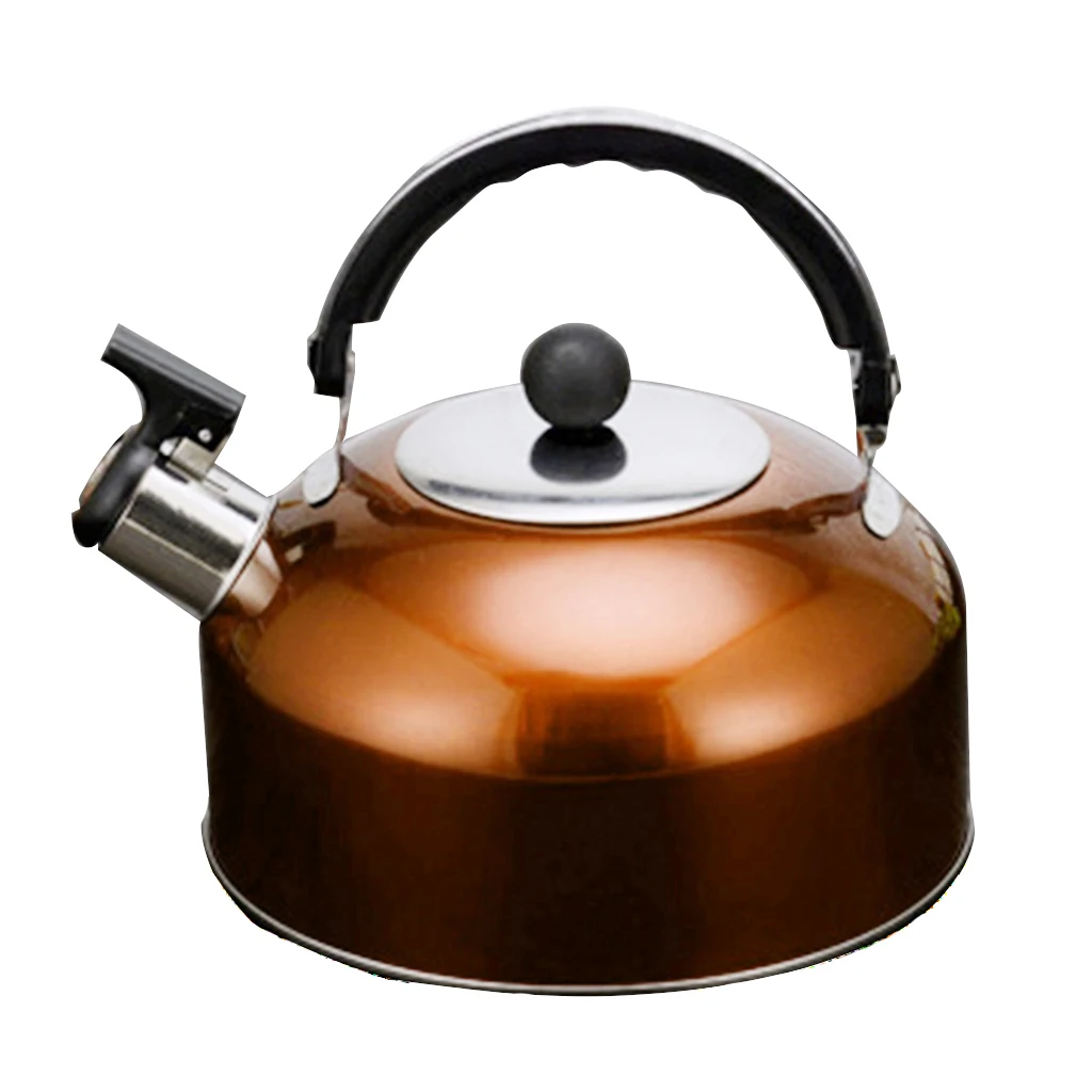 Роскошный легкий чайный чайник из нержавеющей стали на 3 литра со свистком горшок
