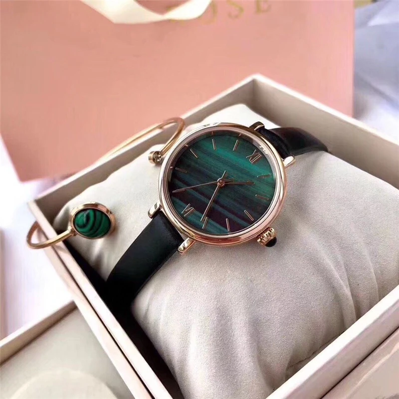 Ins хит продаж брендовые RL ювелирный набор 2 вспышки saphire синий зеленый малахит