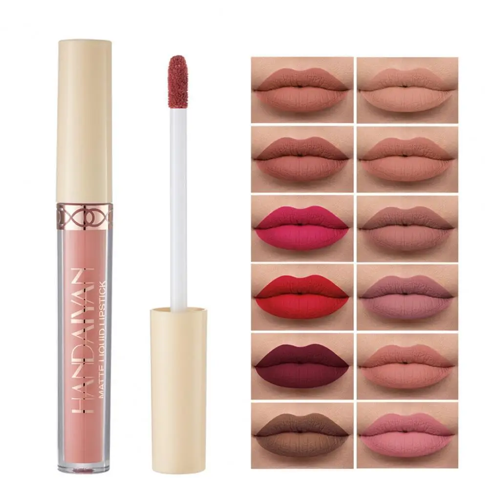 

2.5ML HANDAIYAN Lip Lacquer Non-stick Cup Lipstick Long-lasting Natural Beauty Liquid Lipstick Gloss for Girls
