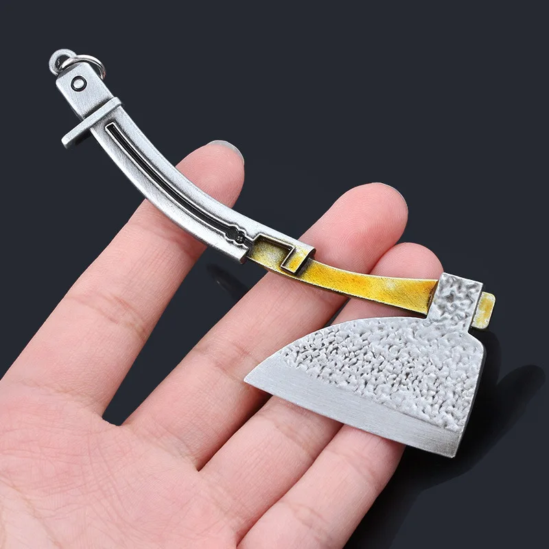 

Hot Game Sekiro: Shadows Die Twice keychain Zinc Alloy weapon model pendant Trendy Silver car key chains for Men