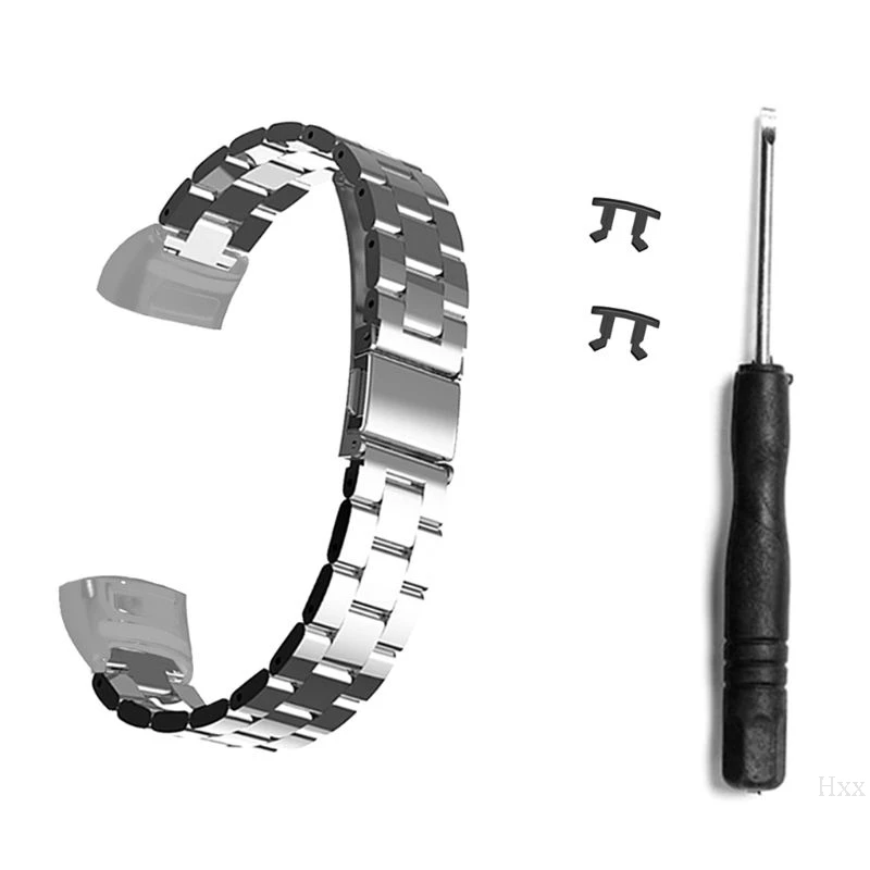 

Quick Release Soild Stainless Steel Wrist Band Watch Strap Bracelet Replacement for Huawei Band 3/3 Pro Smart Watch Accessories