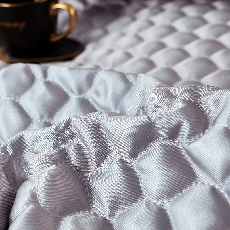 Серое розовое зеленое дышащее стеганое покрывало с кружевным принтом на кровать