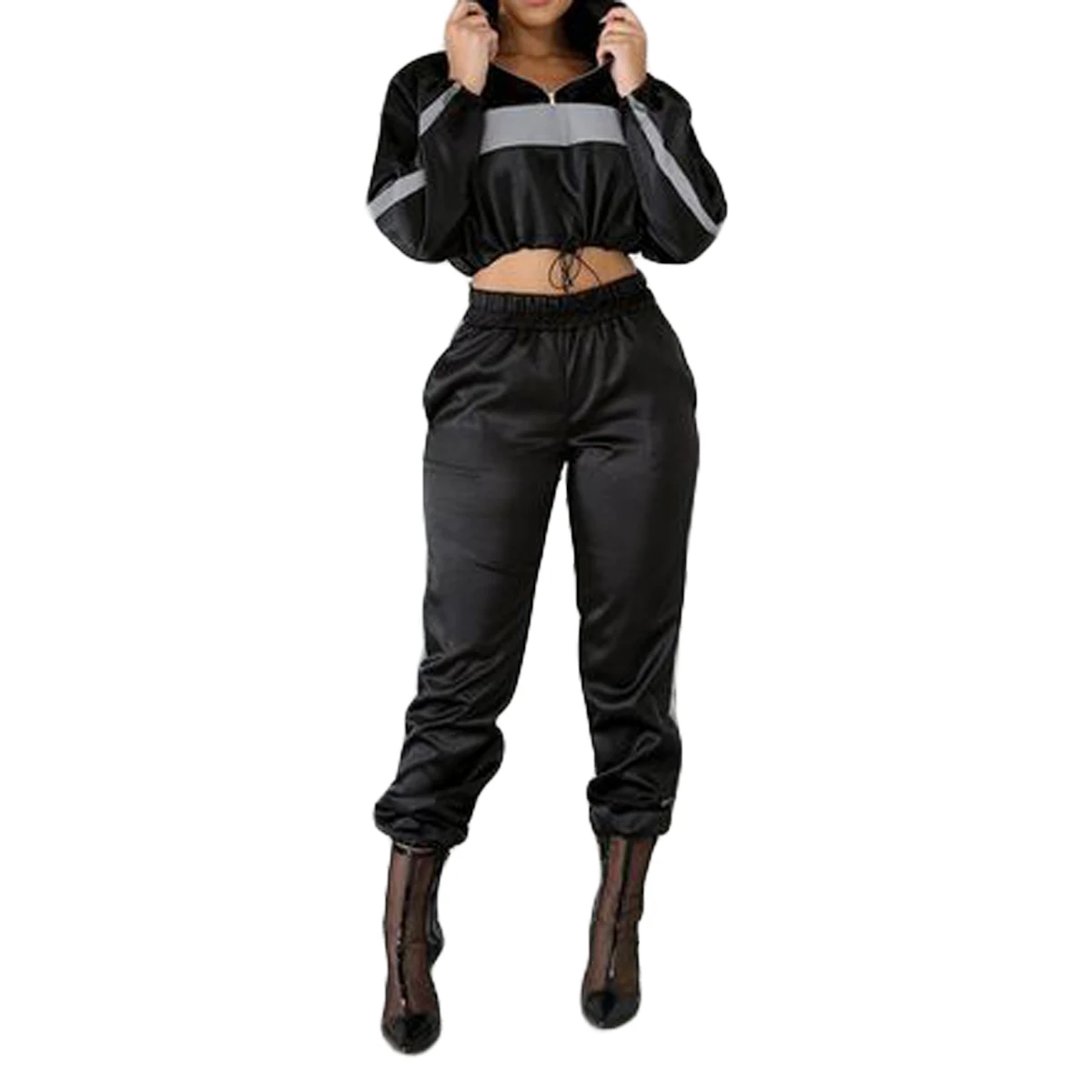 Новинка 2020 летний спортивный костюм из 2 предметов для бега брюки с высокой