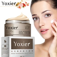 yoxier peony nourishing snail cream collagen face cream anti wrinkle firm fine lines hydrate shrink pores anti aging skin care