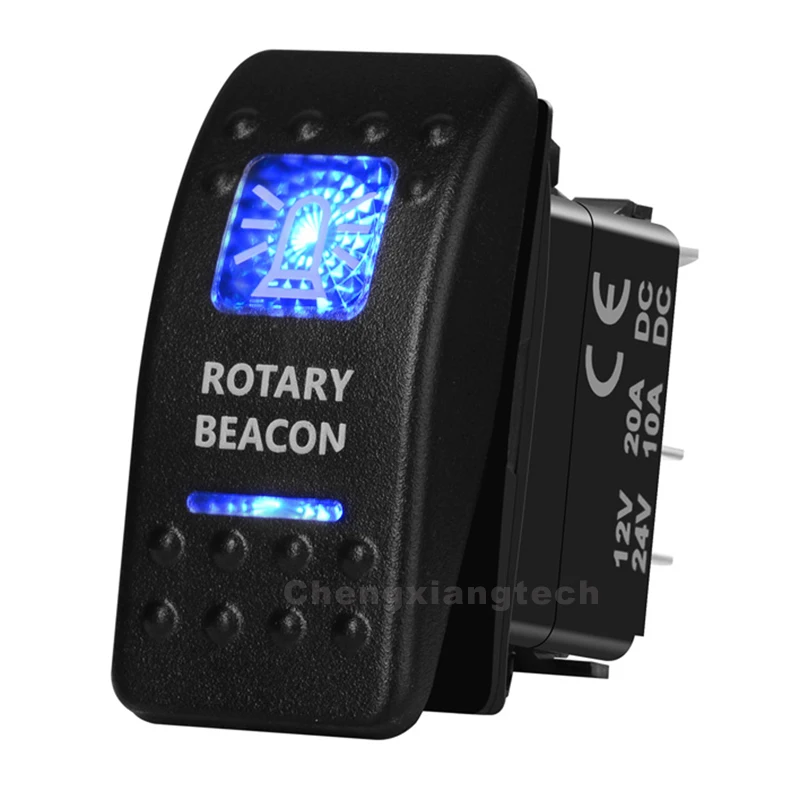 12V 20A 24V 10A 5Pin SPST вкл/выкл синий светодиодный светильник бар для автомобилей лодок
