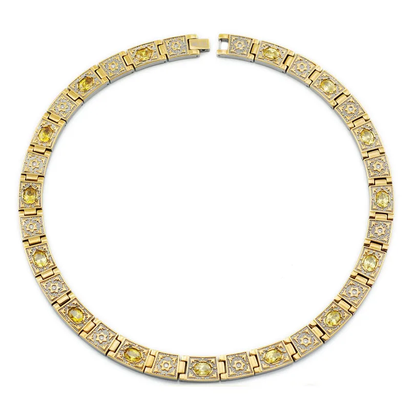 Wollet золотые украшения Титан браслет Цепочки и ожерелья женские мужские германий