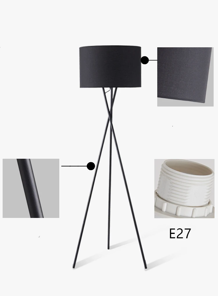 Нордическая дизайнерская Напольная Лампа модная и простая хорошего качества E27