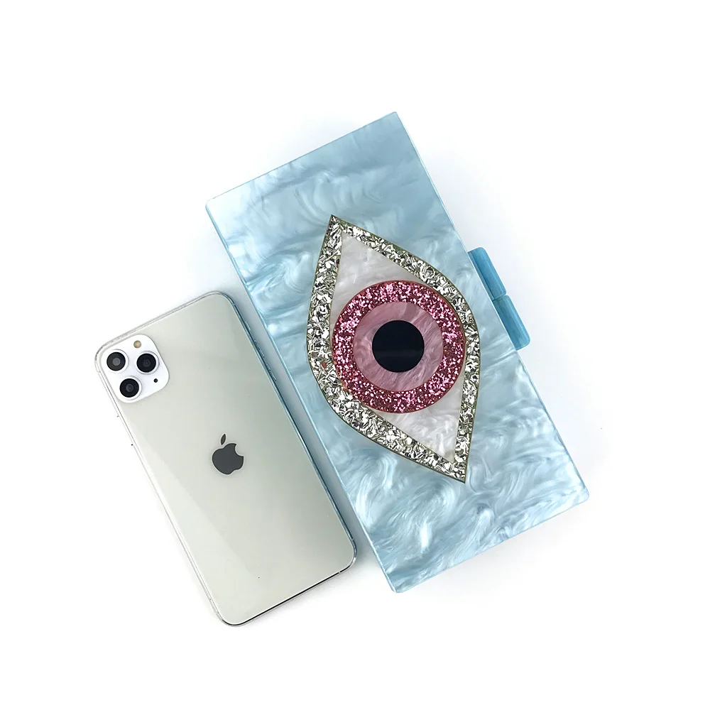 Женская сумка мессенджер брендовая модная Элегантная акриловая вечерняя с