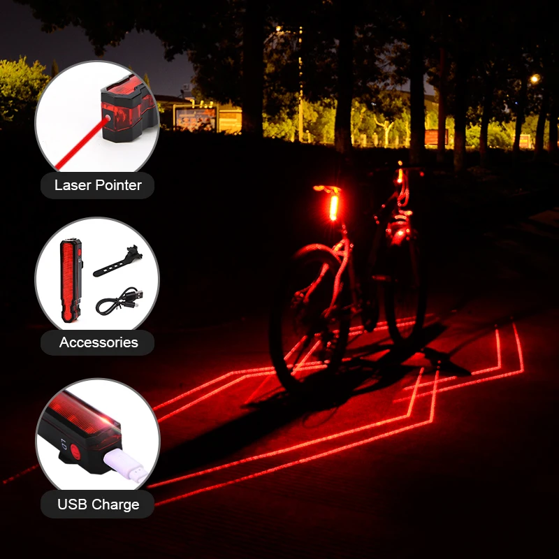 

Spider Intelligent Cycling Taillight Lights USB Charge Smart Bicycle Tail Rear Light IPX5 Waterproof Bike LED Lamp Accessories