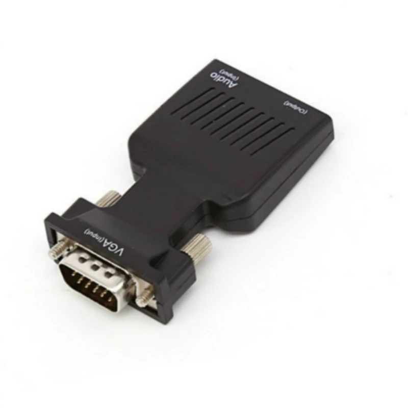 Адаптер VGA HDMI совместимый с аудиовыходом 3 5 мм кабель аналогового и цифрового