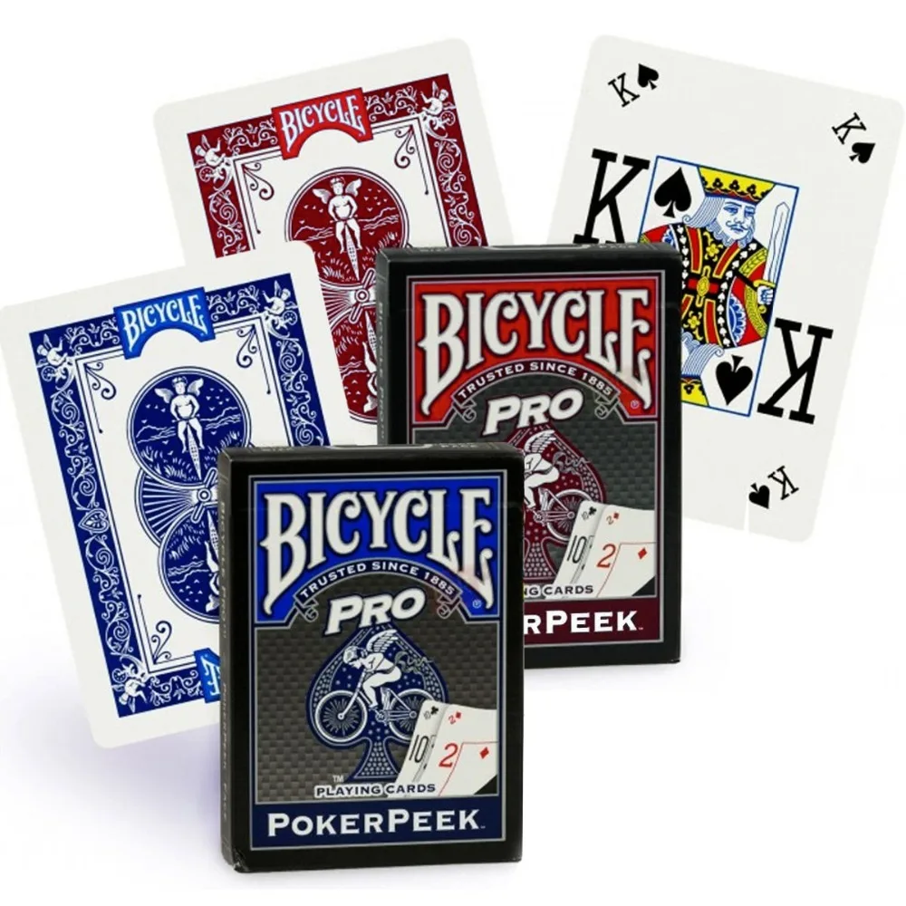 

Bicycle Pro Poker Peek Index Playing Cards Blue/Red Deck Poker Size USPCC Magic Cards New Sealed Magic Tricks Props for Magician