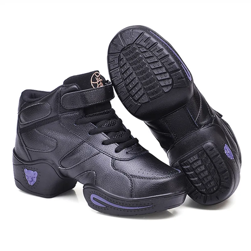 Кроссовки женские кожаные дышащие легкие мягкая подошва современные для танцев