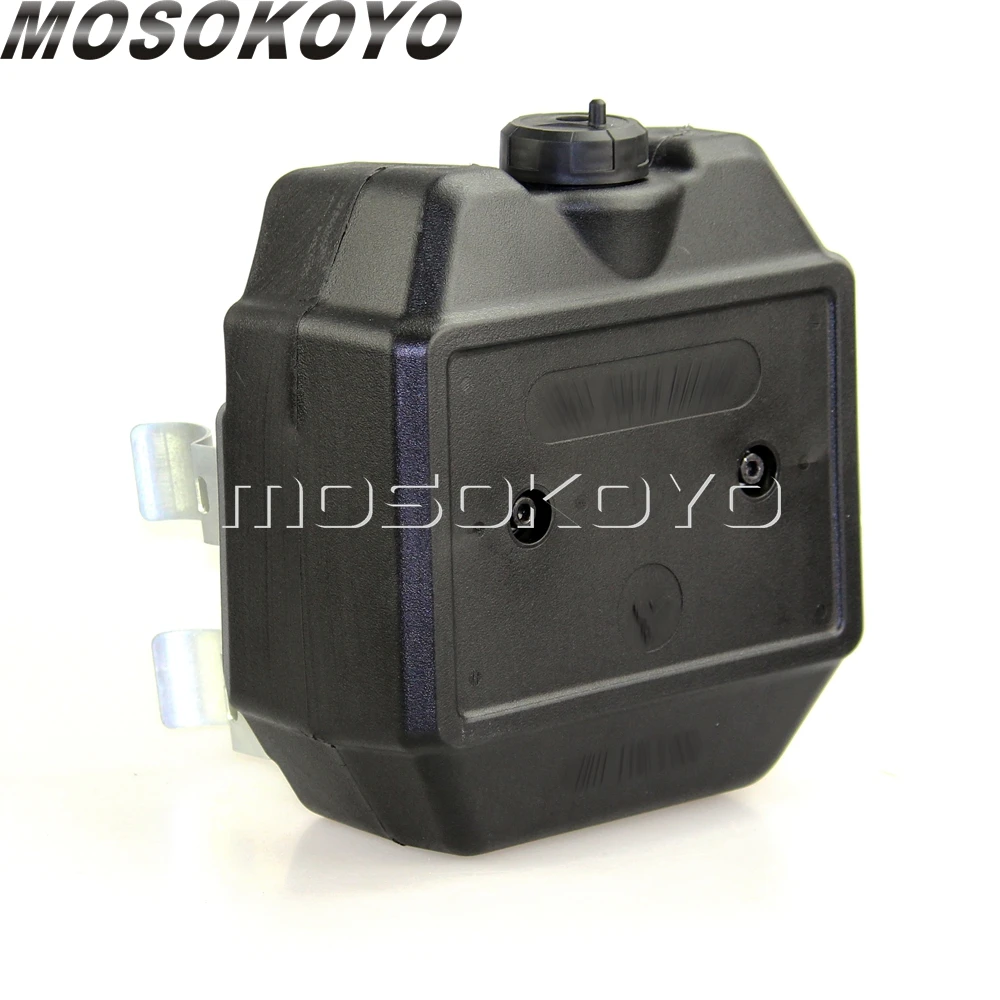Черный 1,3 Gal, передний вспомогательный Бензобак для мотокросса с кронштейном, комплект Enduro MX Supermoto, универсальный 5л топливный масляный бак для SUZUKI KTM - Цвет: Черный
