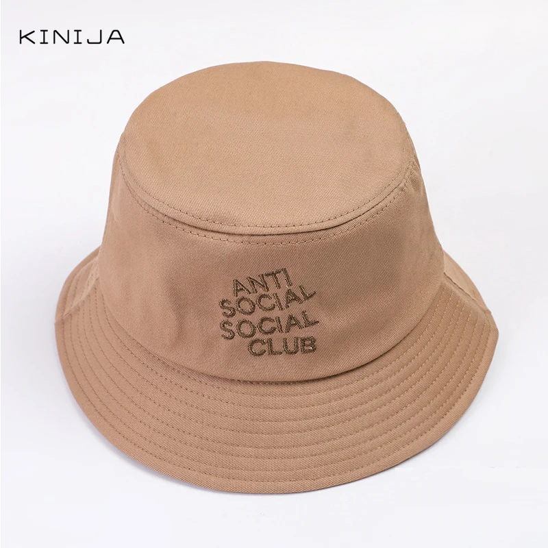 Унисекс тазик Шляпа Вышитая буква ведро шляпа складная Панама кепка хлопок