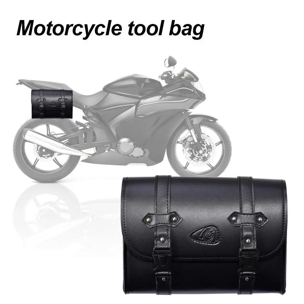 

Universal Motorcycle Saddlebag Model Front Rear Side PU Leather Luggage Saddle Bag Storage Tool Pouch Motorbike Accessories