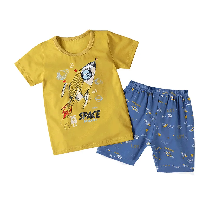 SAILEROAD/Детская Пижама с динозавром для мальчиков Хлопковая пижама из мультфильма