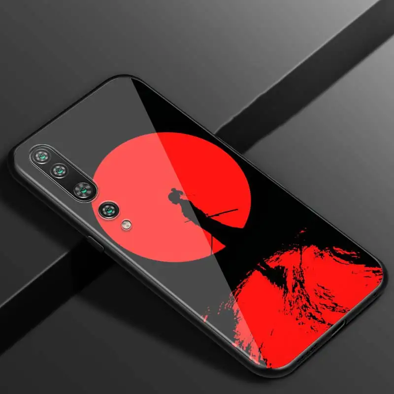 

Japanese Samurai For Xiaomi Mi Note 10 Ultra 5G 9 SE 8 A3 A2 A1 6X Poco M2 Pro Play F1 Lite 5G Bright Black Phone Case