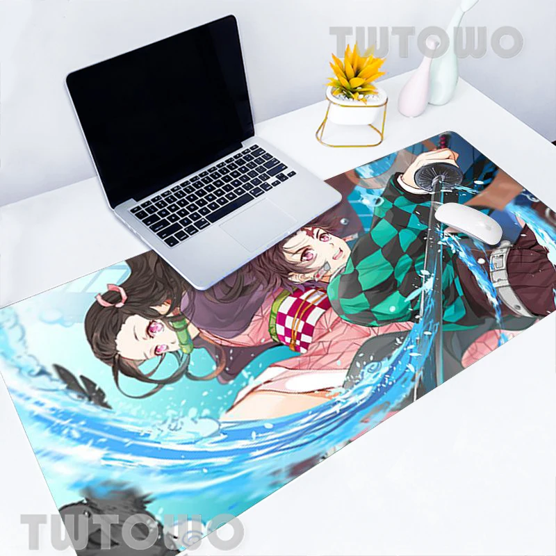 

Anime Kimetsu No Yaiba Mouse Mat Large MousePads MousePad Desktop Mouse Pad Soft Non-slip Computer Custom PC Desk Pad Office