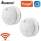 Пожарная система Aubess Tuya, Wi-Fi детектор дыма для домашней системы безопасности