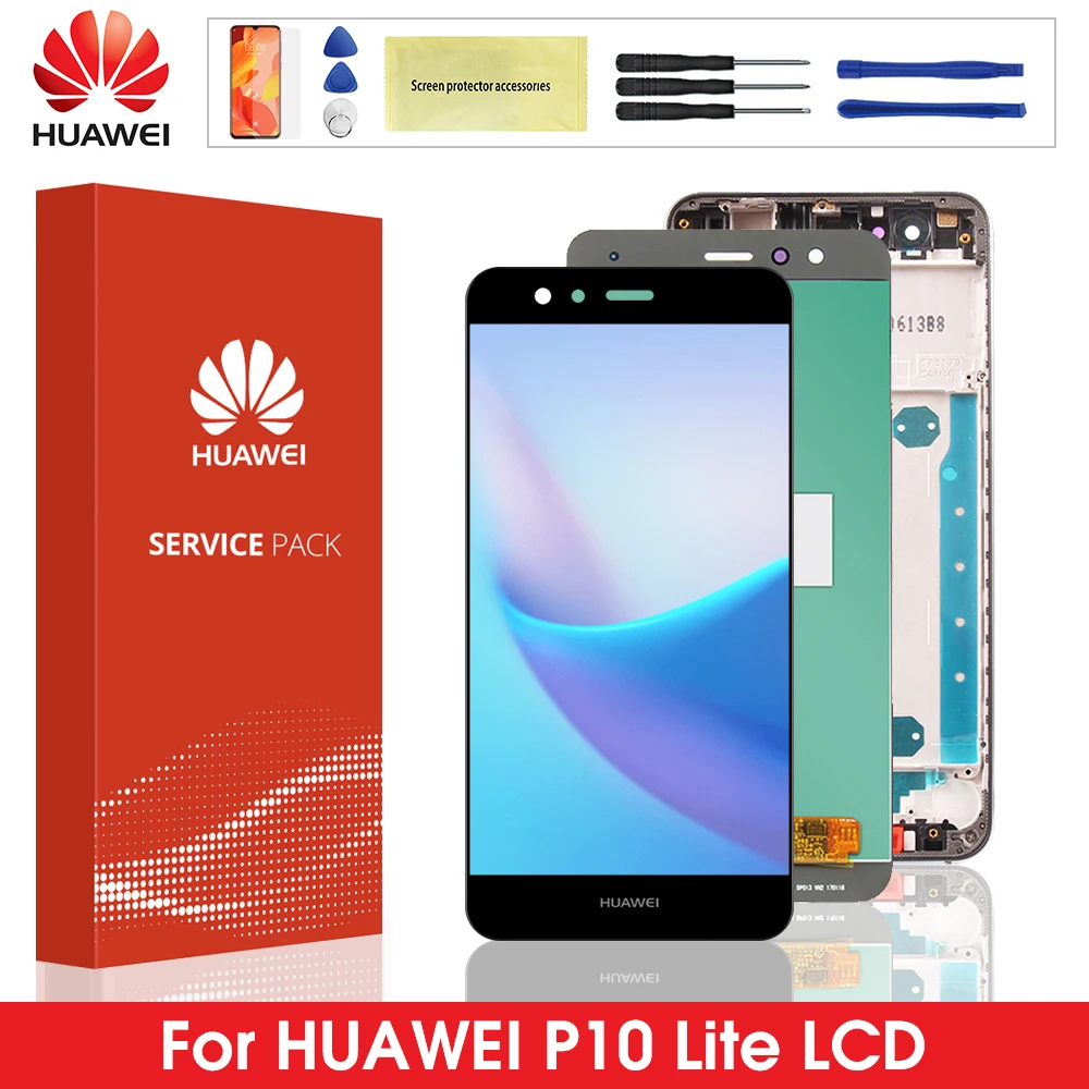 

Оригинальный ЖК-дисплей 5,2 дюйма с рамкой для HUAWEI P10 Lite, ЖК-дисплей, экран для HUAWEI P10 Lite, искусственная фотография