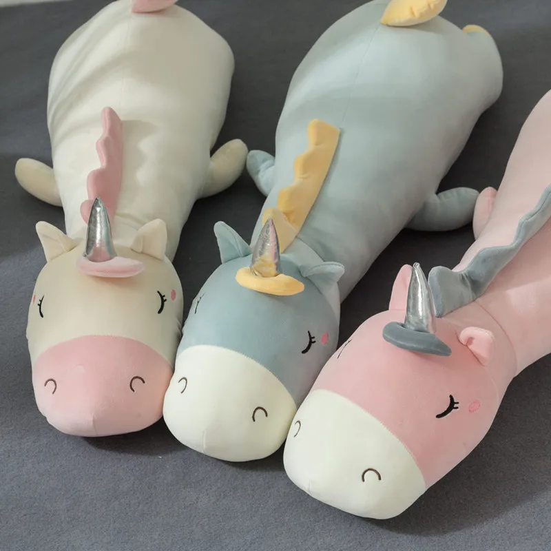 

Kawaii Dream Unicorn Long Pillow Doll Plush Toy Stuffed Animals Big Cushion Cute Pillows For Girl Birthday Gift