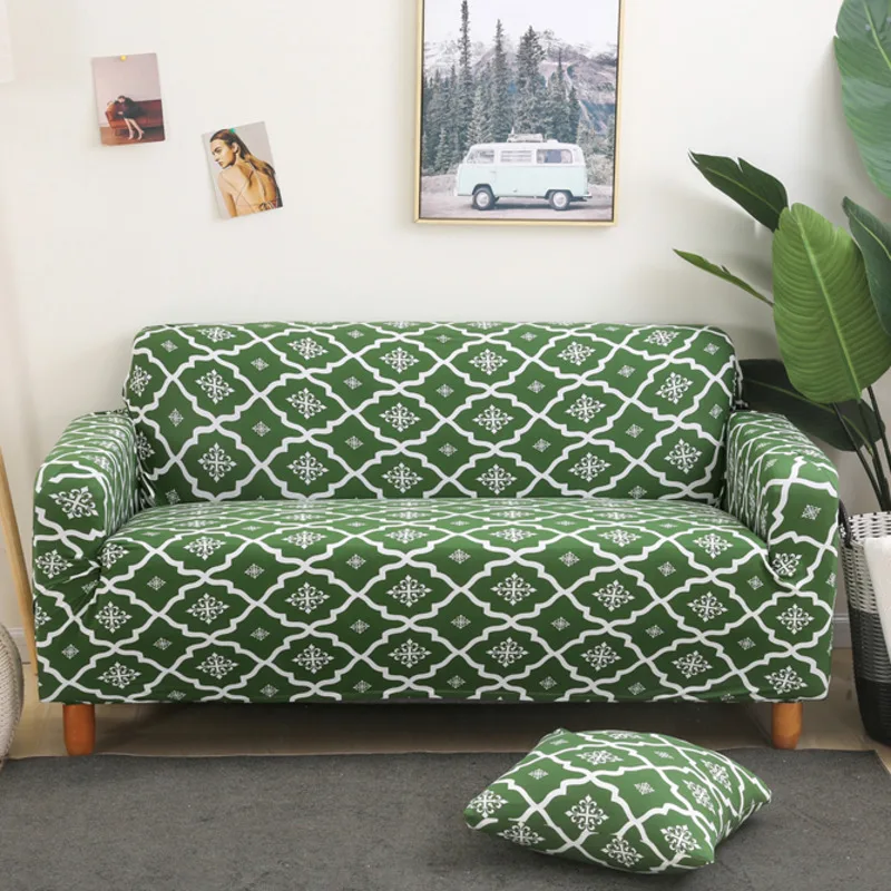 Геометрический дизайн обернутый чехол для дивана плед все включено мебельный