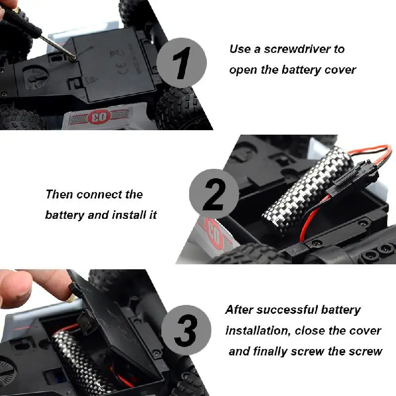 

New 1:22 SUV 2.4G USB charging drift light lithium protection RC remote color box children's toys