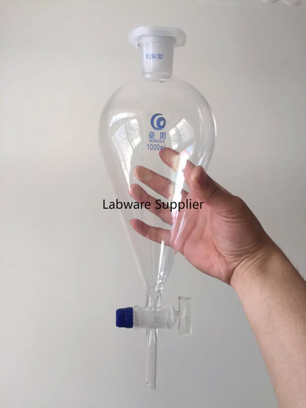 Высококачественная Груша образная стеклянная разделительная воронка со