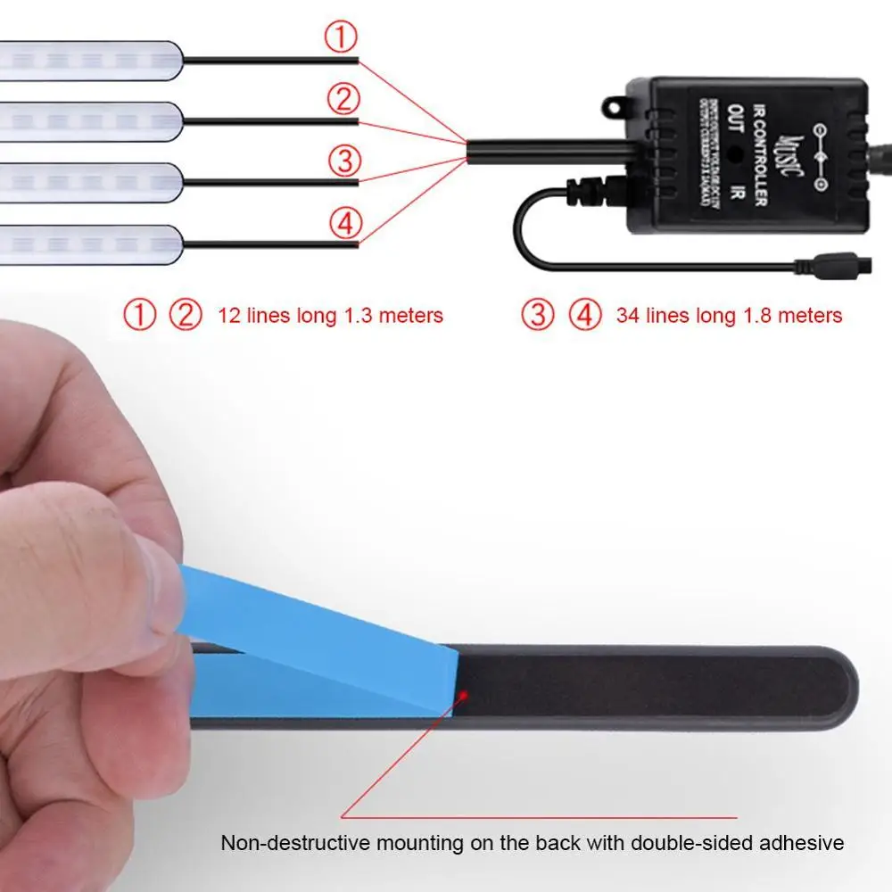 Подсветсветильник для салона автомобиля с питанием от
