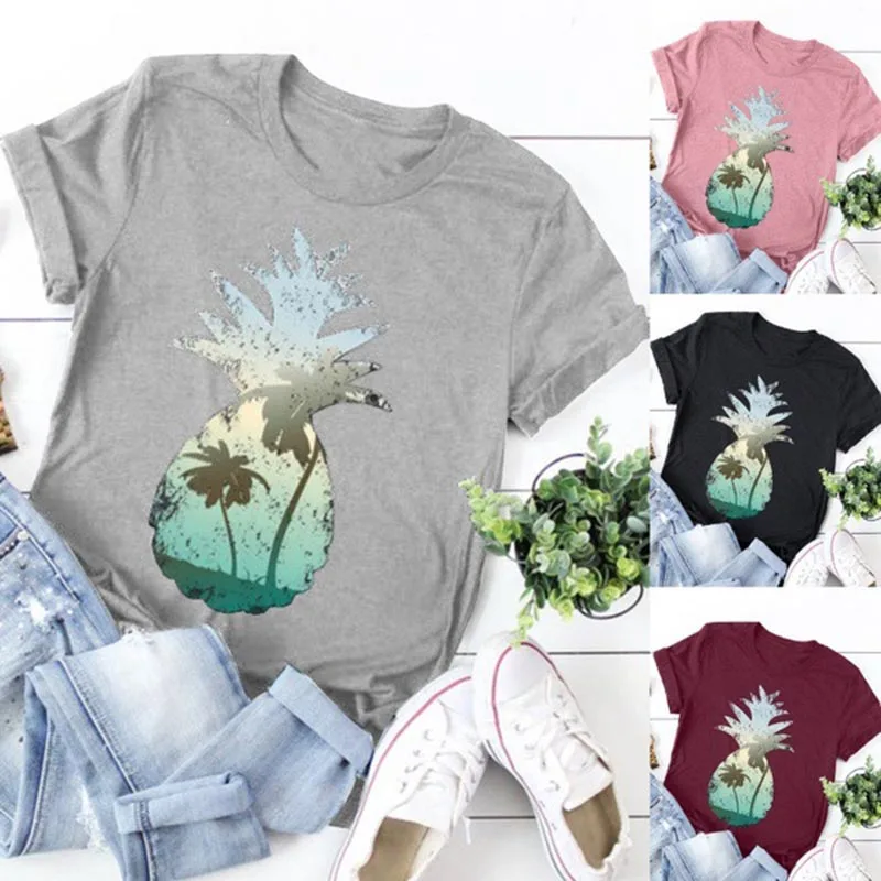 2020 новые женские футболки на каждый день креативные без рукавов с узором из