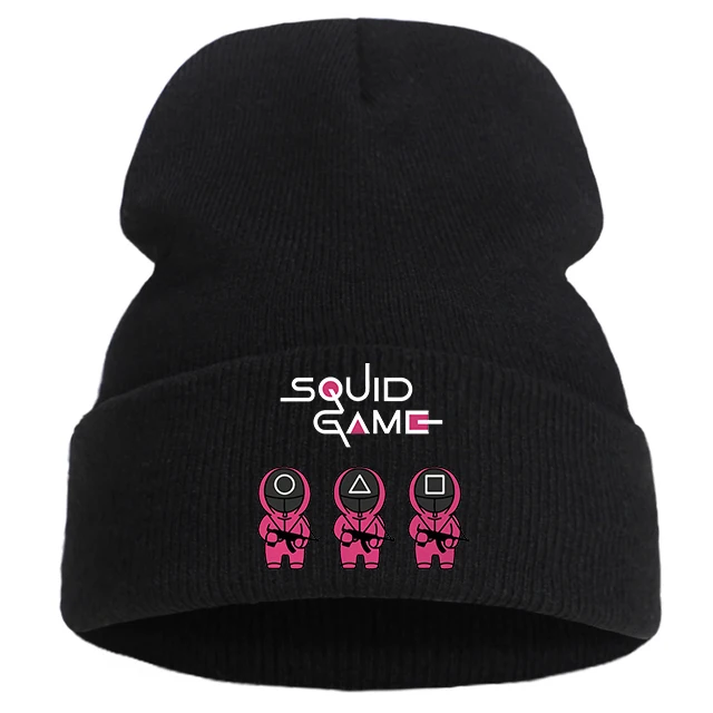 

Korean TV Squid Game Hat men women Winter Hat Cotton Knit Hat Skullies Beanie Hats Harajuku Outdoor Sport Bonnet gorro