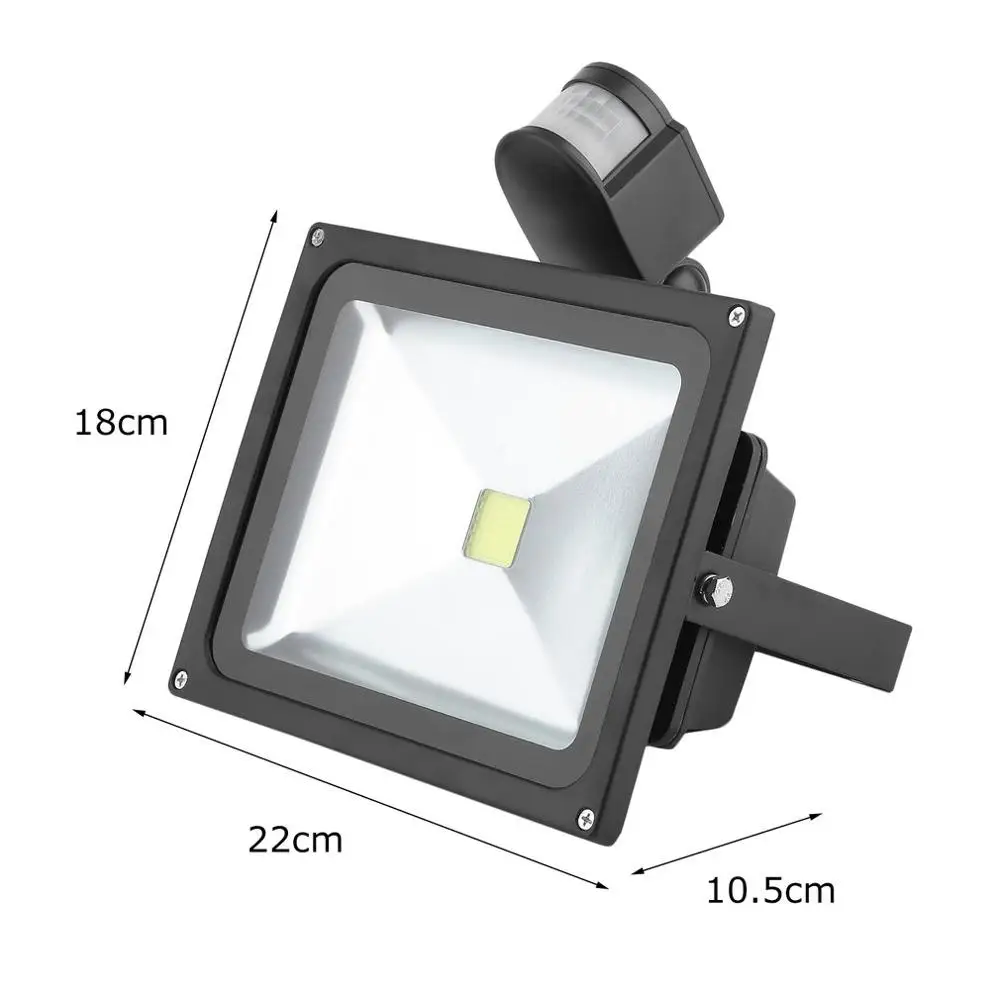 

Outdoor Lighting Super Bright LED Floodlight Waterproof Spotlight 30W Landscape Lamp With Motion Sensor Reaction Cold White