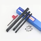 1 шт. S07K-SCLCR06 + 1 шт. S10K-SCLCR06 + 1 шт. S12M-SCLCR06 Держатель токарный инструмент расточный стержень 7101216 мм + 10 шт. вставки CCMT0602