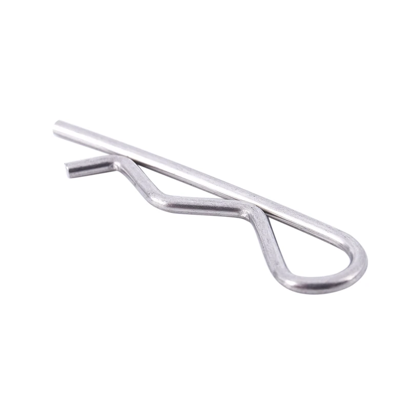 50pcs 1.5mmx35mm Stainless Steel R Shaped Cotter Clip Pin Silver | Обустройство дома