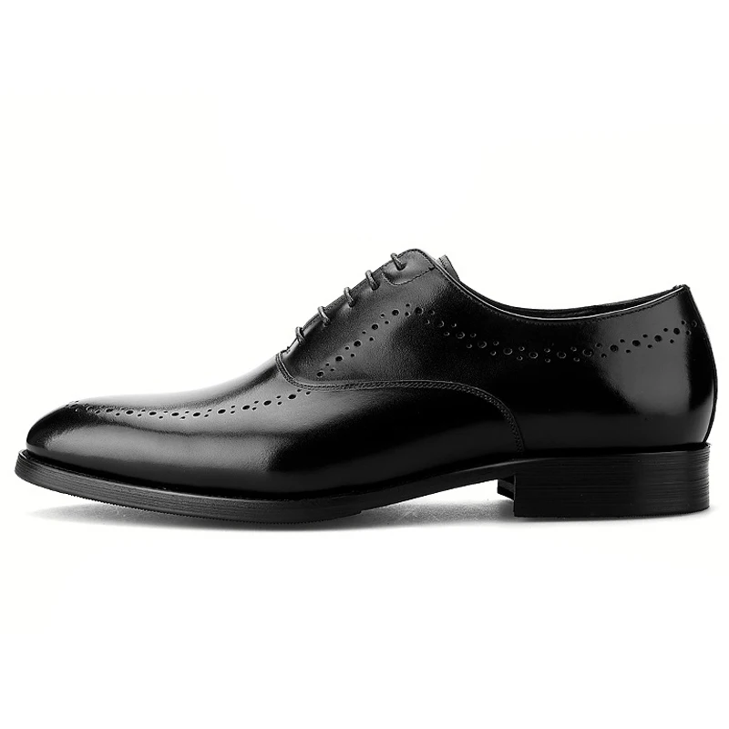 Туфли-оксфорды BQL18 мужские из натуральной кожи роскошные дышащие Формальные