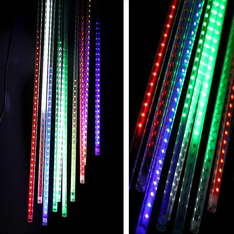 

Waterproof LED Christmas Lights 10pcs/set SMD3528 Snowfall Tube 50cm Meteor Rain Led Tube Light for Outdoor Decoration