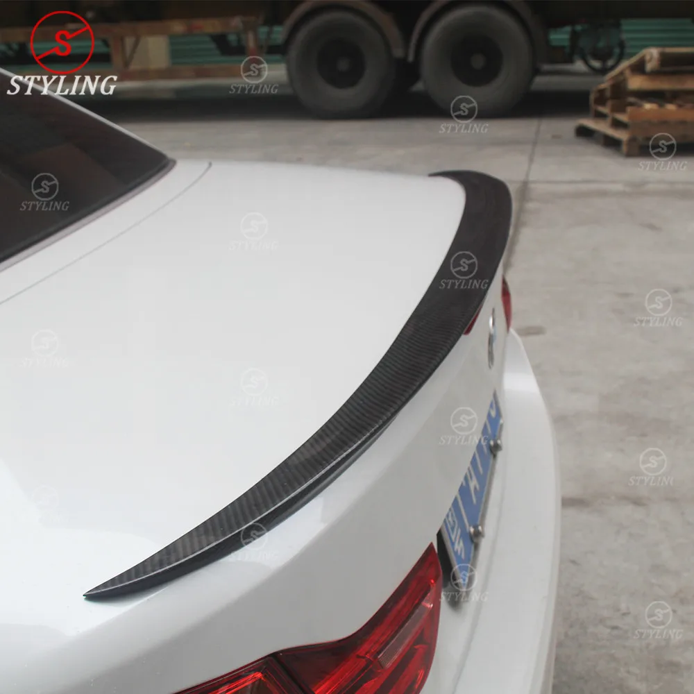 F33 Cabrio УГЛЕРОДНЫЙ спойлер P Стиль для BMW M4 F83 трансформируемый задний из