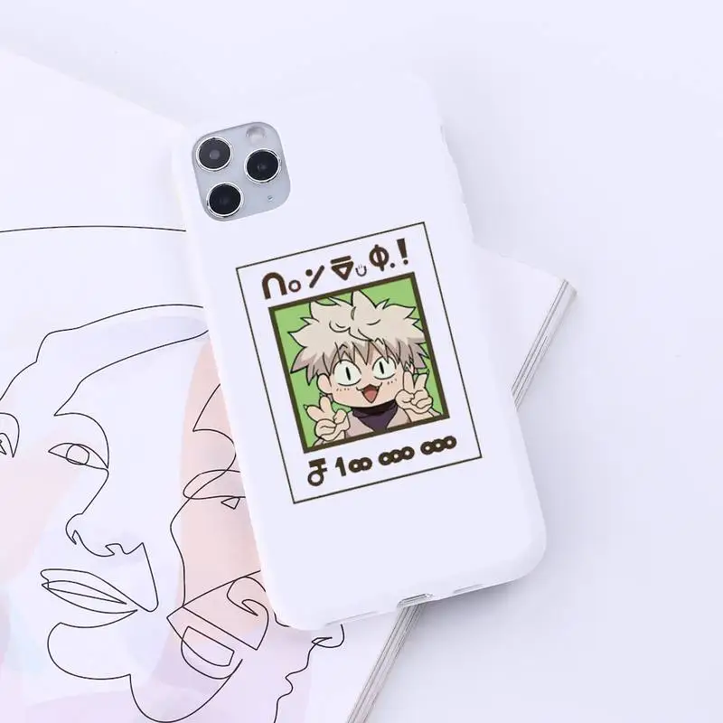 

hunter x hunter cute funny anime Phone Case Candy Color for iPhone 6 7 8 11 12 s mini pro X XS XR MAX Plus